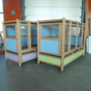 2x Alert bedbox zonder H/L-systeem. Uit verhuur.